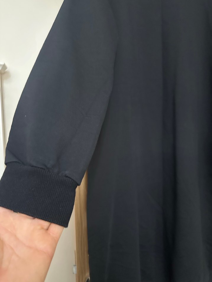 Siyah Uzun Kollu Salaş Kadın Tunik - Görsel 2