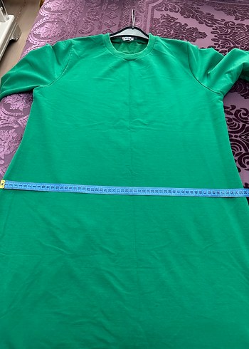 Yeşil Uzun Kollu Salaş Kadın Tunik - Görsel 7