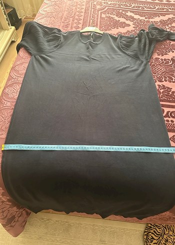 Kolları pilise detaylı lacivert renk triko elbise - Görsel 6