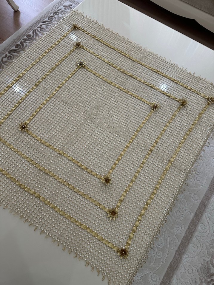 Tutkal ile elde kasnakta yapılan salon takımı - Görsel 2