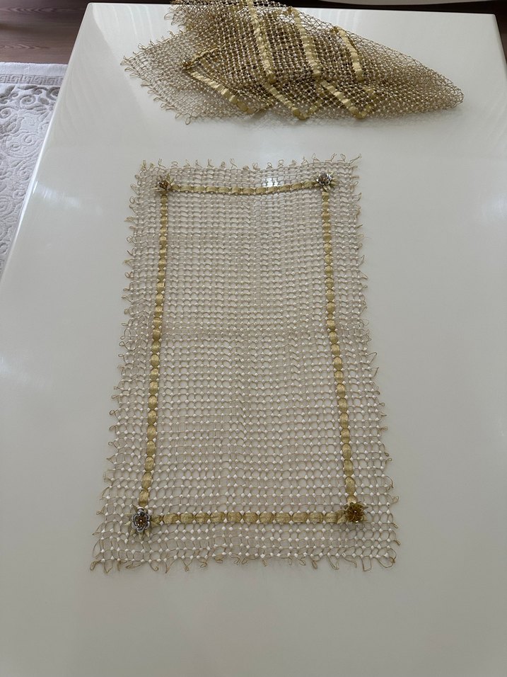 Tutkal ile elde kasnakta yapılan salon takımı - Görsel 3