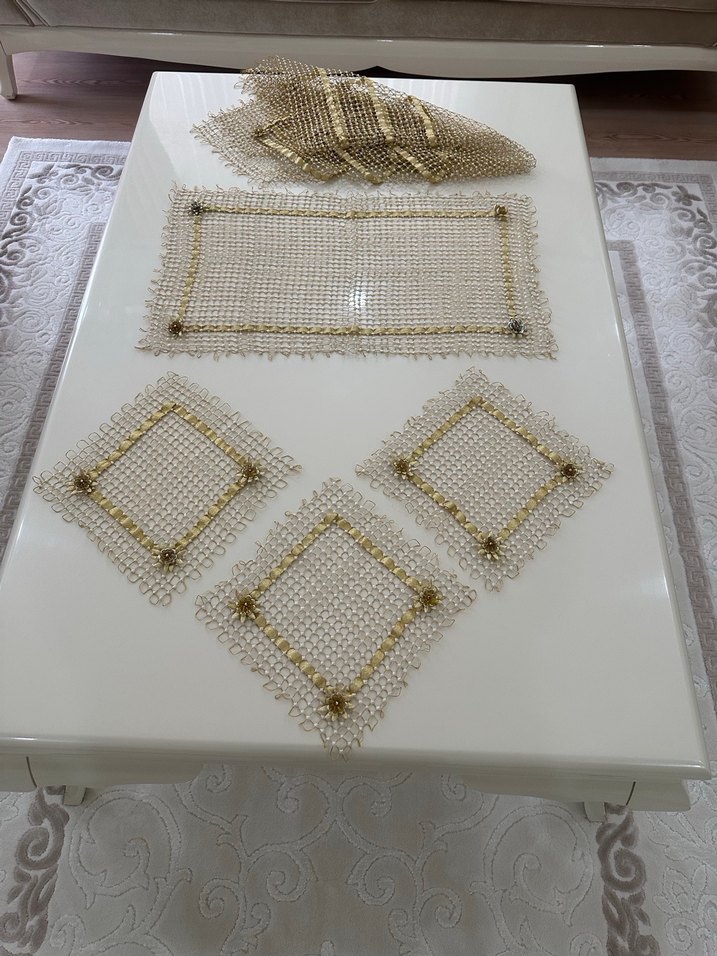 Tutkal ile elde kasnakta yapılan salon takımı - Görsel 4