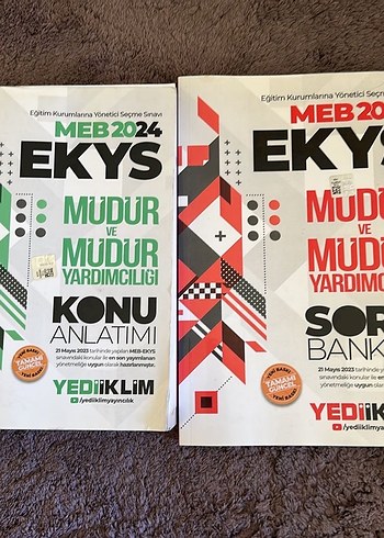 MEB 2024 EKYS Müdür ve Müdür Yardımcılığı Kitap Seti