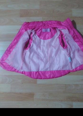 Kız Çocuk Pembe Fermuarlı Yelek - Görsel 5