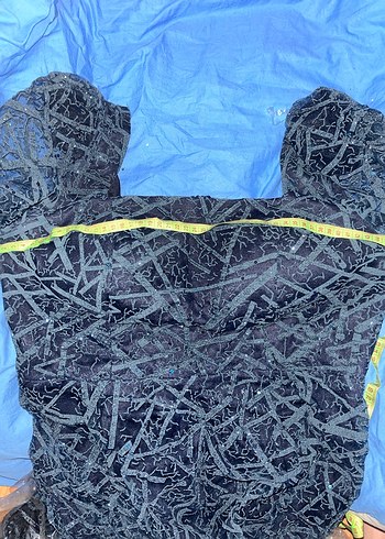 Lacivert Dantelli Uzun Abiye Elbise - Görsel 3