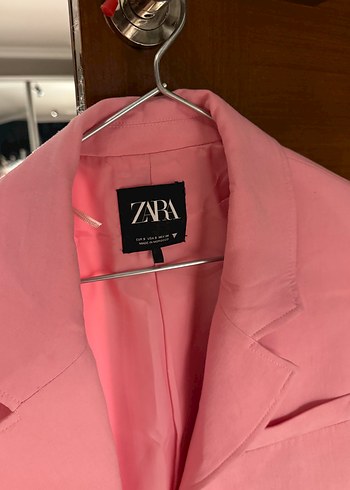 s Beden Pembe Mini Kadın Blazer Ceket