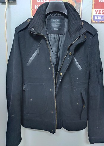 COLİN'S Siyah Erkek Kemerli Street Style Ceket
