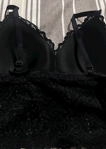 Diğer Siyah Dantel Gotik Bralet