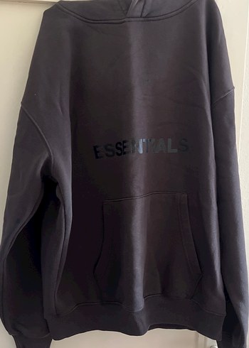 füme rengi unisex sweatshirt