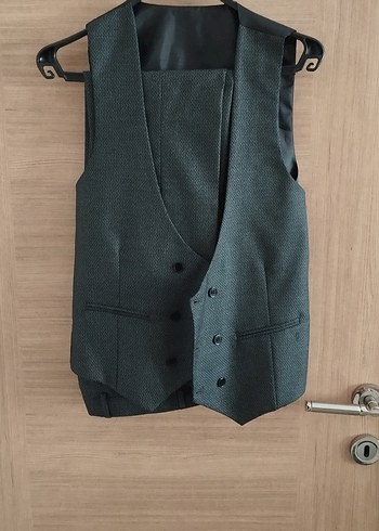 Düğmeli Yeşil Erkek Takım Elbise - Görsel 5