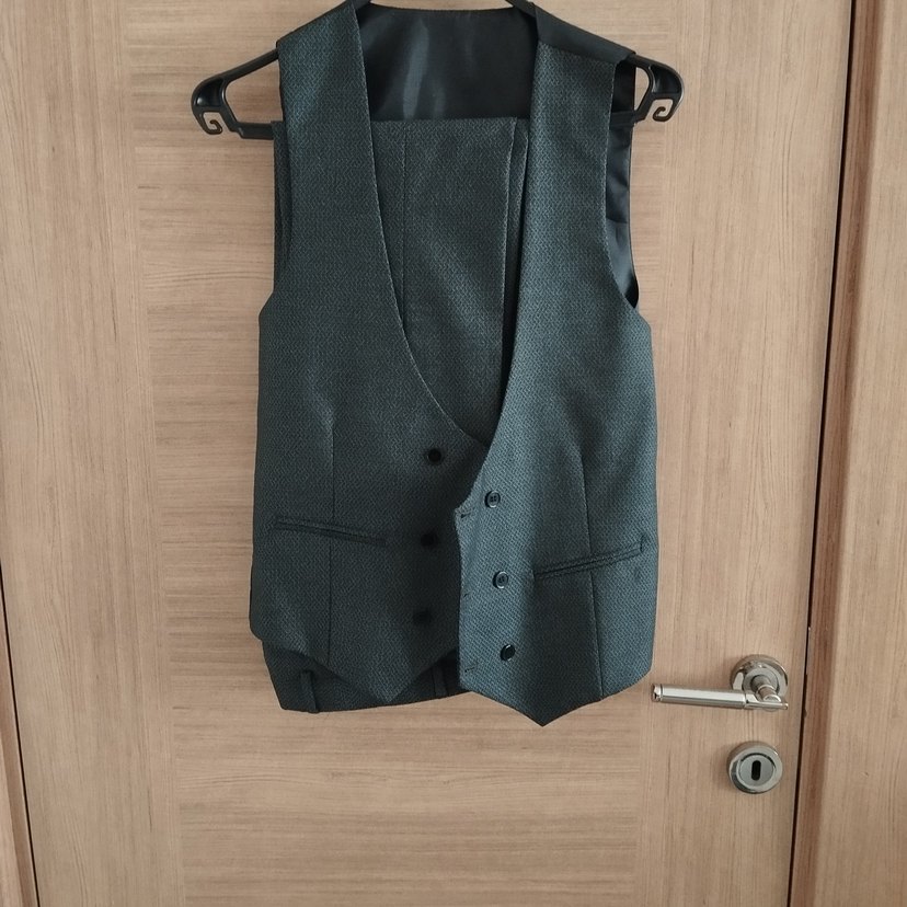 Düğmeli Yeşil Erkek Takım Elbise - Görsel 5