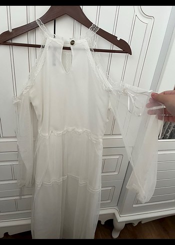 Uzun Beyaz mevlüt / nikah kıyafeti