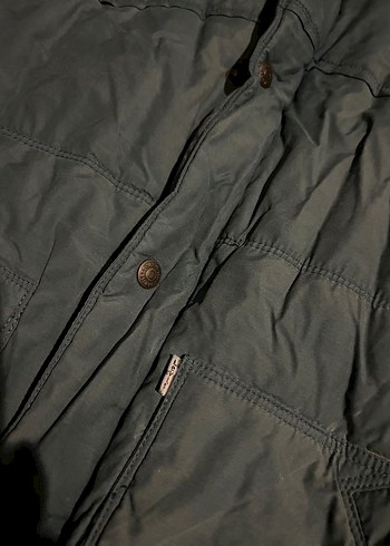 Gri Düğmeli Erkek Midi Mont - Görsel 6