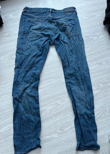 Erkek Mavi Rahat Kesim Kot Pantolon - Görsel 2