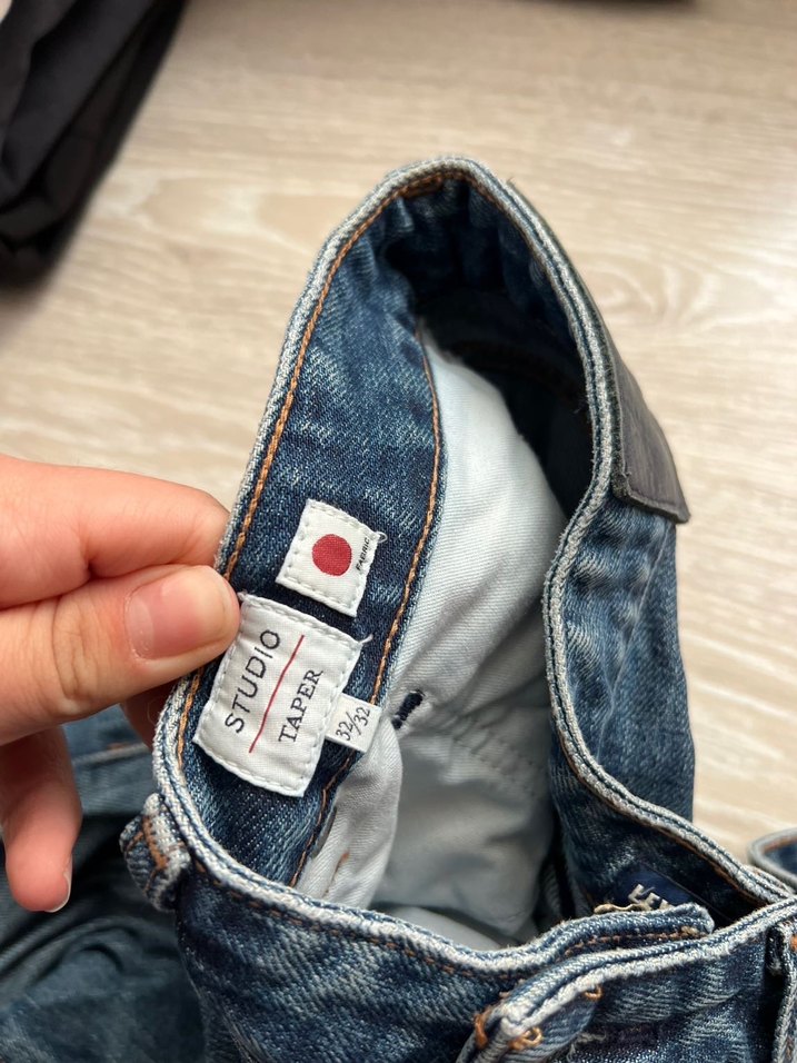 Erkek Mavi Rahat Kesim Kot Pantolon - Görsel 5