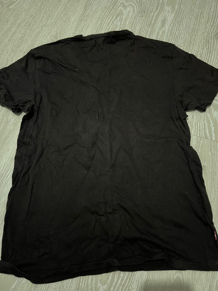 Siyah Baskılı Erkek Tişört - Görsel 2