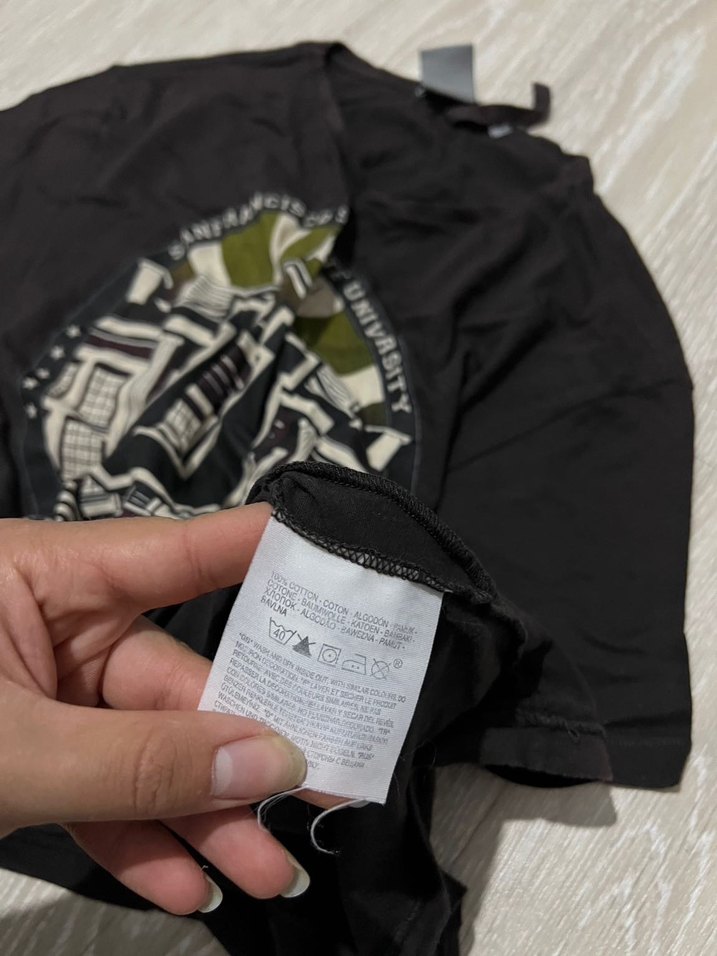 Siyah Baskılı Erkek Tişört - Görsel 4