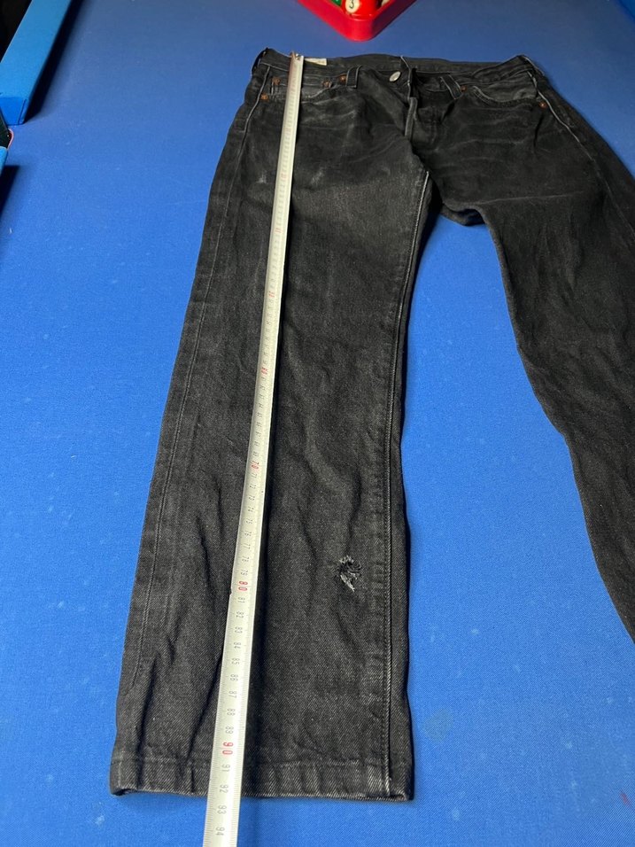 Siyah Bol Kesim Erkek Denim Pantolon - Görsel 5