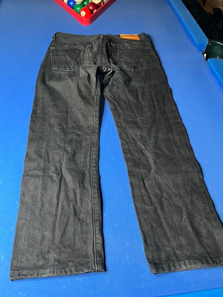 Siyah Bol Kesim Erkek Denim Pantolon - Görsel 2