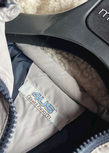 Gri Kadın Fermuarlı Midi Mont - Görsel 3