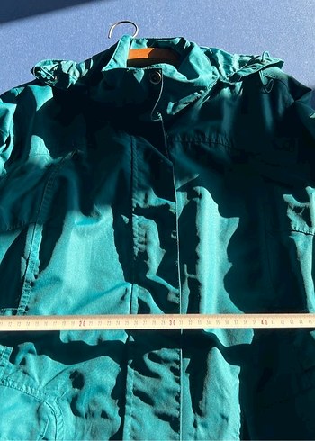 Düğmeli Turkuaz Kadın Ceket - Görsel 7