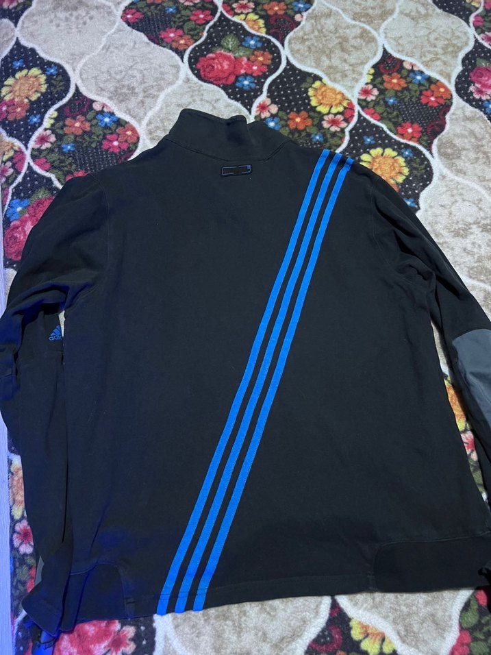 Siyah Fermuarlı Erkek Sweatshirt - Görsel 2