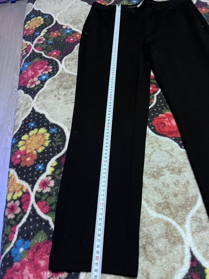 Siyah Kadın Regular Fit Kumaş Pantolon - Görsel 5