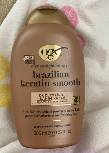 OGX Brezilya Keratinli Düzleştirici Bakım Kremi 385 ml