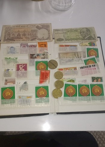 Altın Renkli Koleksiyonluk Madeni Paralar ve Banknotlar - Görsel 4