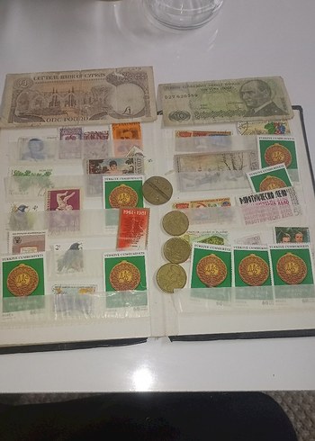 Altın Renkli Koleksiyonluk Madeni Paralar ve Banknotlar - Görsel 3