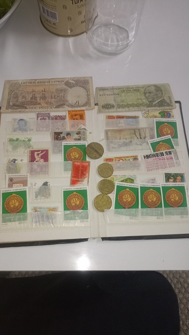 Altın Renkli Koleksiyonluk Madeni Paralar ve Banknotlar - Görsel 4