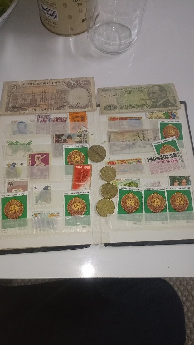 Altın Renkli Koleksiyonluk Madeni Paralar ve Banknotlar - Görsel 3