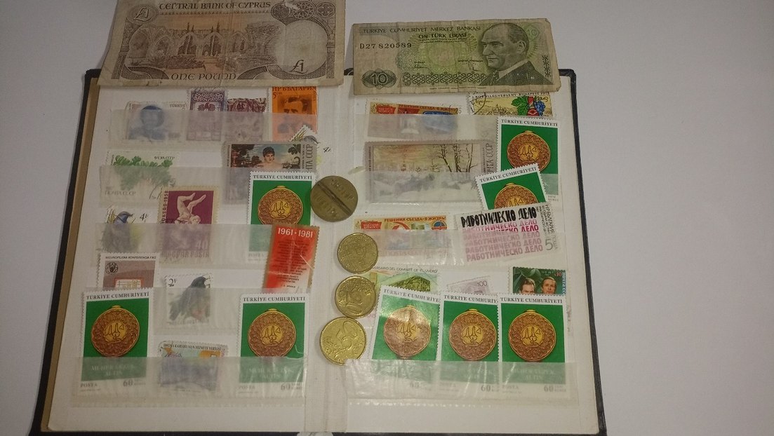 Altın Renkli Koleksiyonluk Madeni Paralar ve Banknotlar - Görsel 2