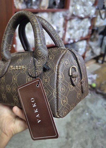 Beden kahverengi Renk Vakko mini speedy çanta