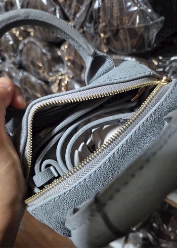Vakko Vakko Gri mini speedy çanta