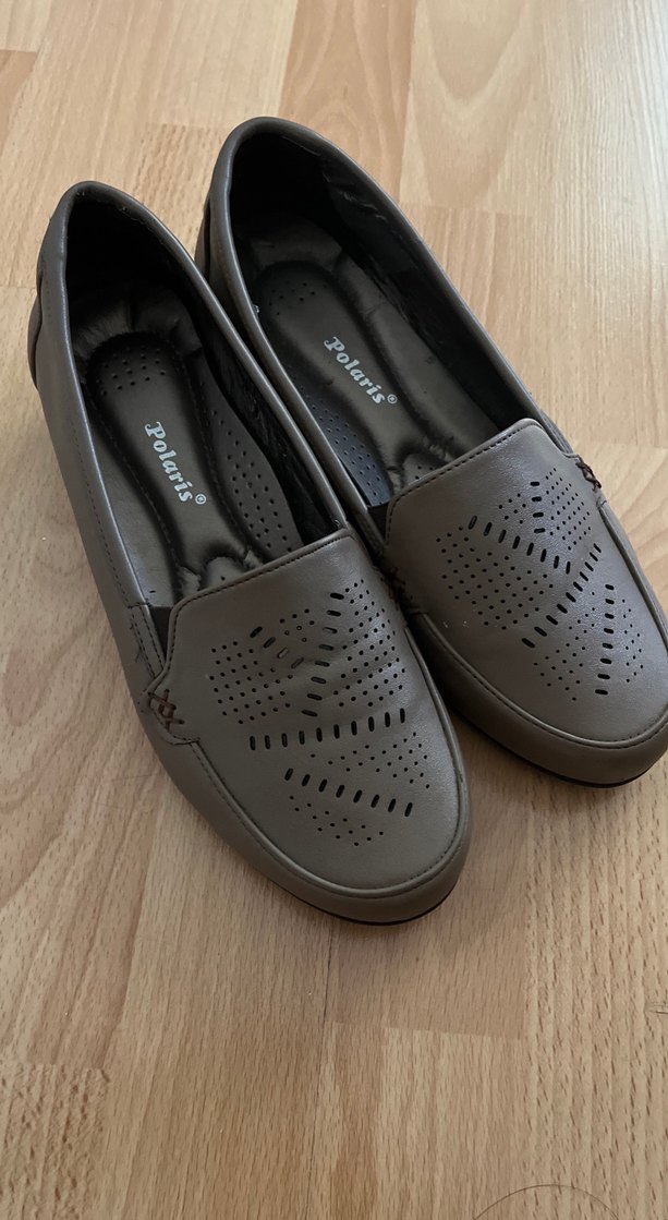 Polaris Kahverengi Dolgu Topuklu Kadın Babet - Görsel 3