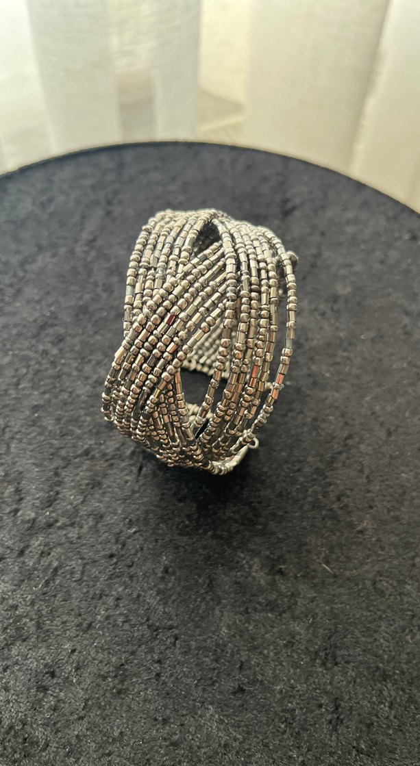 İşlemeli Boncuklu Kadın Bileklik - Görsel 2