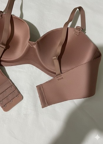 Minimalist Sofya kahverengi yarım Destekli Sütyen - Görsel 3