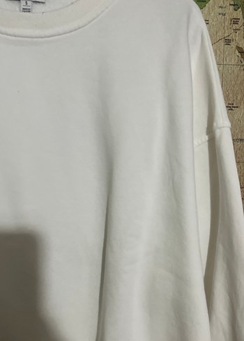 Mavi Beyaz Kadın Sweatshirt - Görsel 2