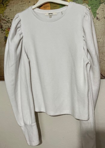 Koton Beyaz Kadın Pamuklu Sweatshirt - Görsel 2