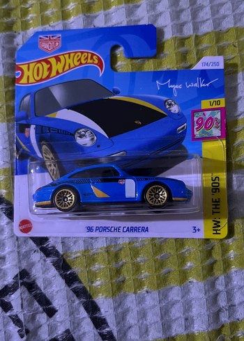 Hot Wheels '96 Porsche Carrera Mavi Oyuncak Araba