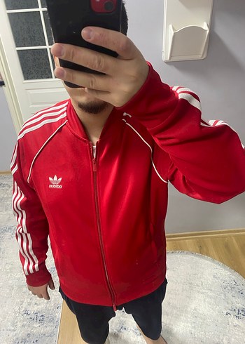 Kırmızı Fermuarlı Erkek Spor Ceket - Görsel 4