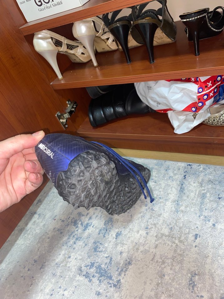 Mavi Erkek Futbol Ayakkabısı Nike Bağcıklı 38.5 Numara - Görsel 3