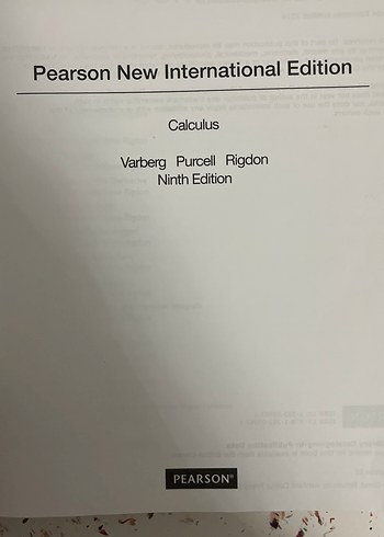  Calculus - Varberg Purcell Rigdon, 9. Baskı