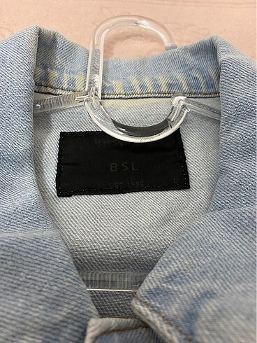 l Beden mavi Renk Denim ceket