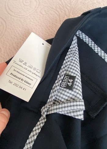 Lacivert Kadın Kumaş Pantolon - Görsel 2