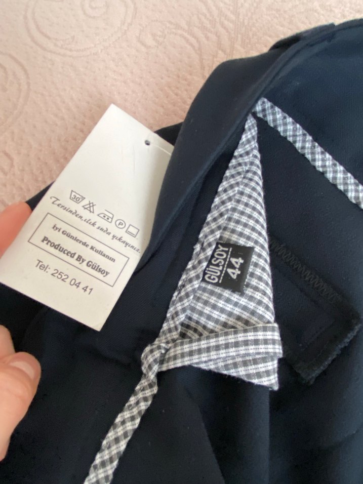 Lacivert Kadın Kumaş Pantolon - Görsel 2