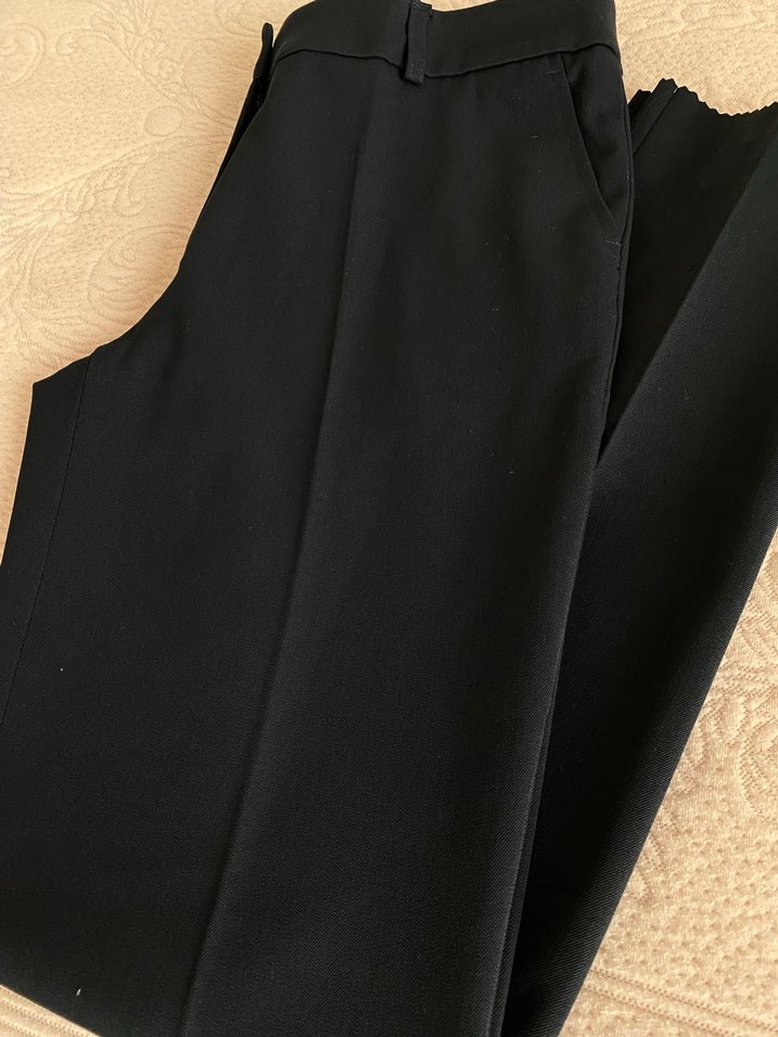 Lacivert Kadın Kumaş Pantolon - Görsel 4