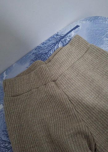 Simli pantolon, lastikli bel, bol kesim - Görsel 2