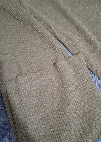 Simli pantolon, lastikli bel, bol kesim - Görsel 4